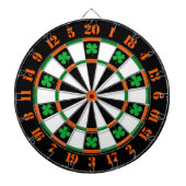 Een klassiek spel van Darts Shamrocks Ierse kleure Dartbord (Voorkant)