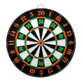 Een klassiek spel van Darts Shamrocks Ierse kleure Dartbord