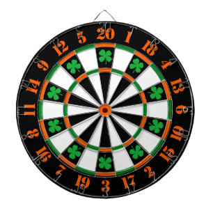 Een klassiek spel van Darts Shamrocks Ierse kleure Dartbord