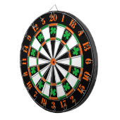 Een klassiek spel van Darts Shamrocks Ierse kleure Dartbord (Voorkant Rechts)