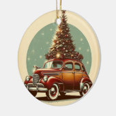 Een  klassieke auto kerstboom Ornament (Links)