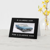 ** EEN KLASSIEKE AUTO VOOR EEN KLASSIEK MAN OP JE  KAART (Gele Bloem)