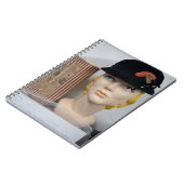 Een klassieke boek en buste compositie notitieboek (Linkerzijde)