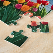 Een klassieke houten windmolen legpuzzel (Zijkant)