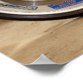 Een Klassieke Kawasaki 1974 Z1 Gewijzigde sleeplij Poster (Hoek)