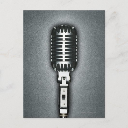 Een klassieke microfoon briefkaart (Voorkant)
