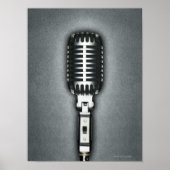 Een klassieke microfoon poster (Voorkant)