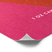 Een klassieke negroni: een cocktail om roze kunst  poster (Hoek)