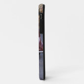 Een klassieke oude rode Peugeot auto geparkeerd op Case-Mate iPhone Case (Achterkant/links)