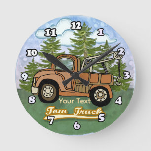 Een Klassieke Oude Takelwagen Ronde Klok