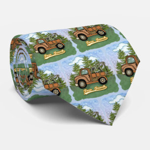 Een Klassieke Oude Takelwagen Stropdas