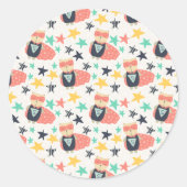 Een klassieke ronde sticker (Voorkant)