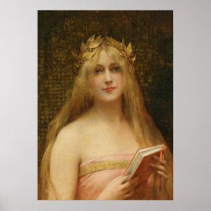 Een klassieke schoonheid van Leon Francois Comerre Poster