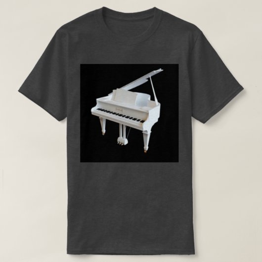 Een klassieke speelbare piano t-shirt (Design voorkant)