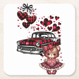 EEN KLASSIEKE VALENTIJNSLIEFDE VOOR JOU 2 KARTONNEN ONDERZETTERS