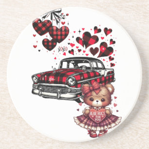 EEN KLASSIEKE VALENTIJNSLIEFDE VOOR JOU 2 ZANDSTEEN ONDERZETTER