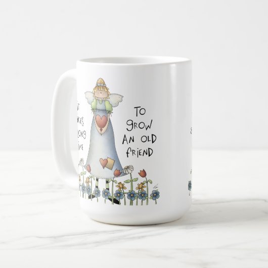 Een klassieke witte Mok kweken (Voorkant links)