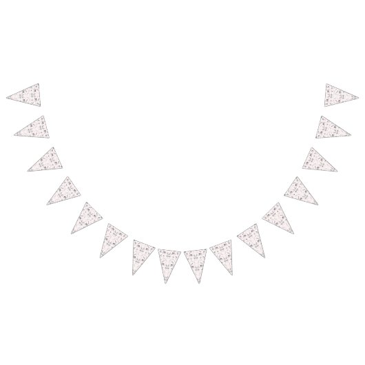 Een klassieke zwart-wit bloemen behang functie vlaggetjes (Alle)