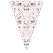 Een klassieke zwart-wit bloemen behang functie vlaggetjes (Tweede vlag)