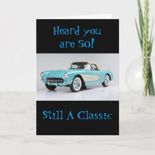 ****EEN KLASSIEKER WORDT 50**** GELUKKIGE VERJAARD KAART