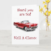 ****EEN KLASSIEKER WORDT 50**** GELUKKIGE VERJAARD KAART (Gele Bloem)