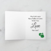 Een klavertjevier St Patrick's Day Kaart (Binnen)