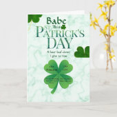 Een klavertjevier St Patrick's Day Kaart (Gele Bloem)