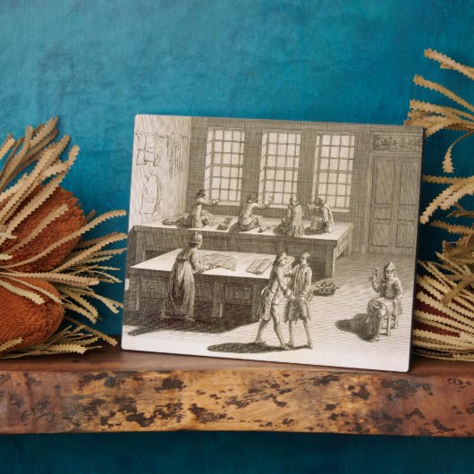 Een kleermakerij van de "Encyclopedie des Sc" Fotoplaat (Zijkant)