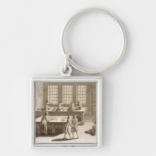 Een kleermakerij van de "Encyclopedie des Sc" Sleutelhanger (Voorkant)