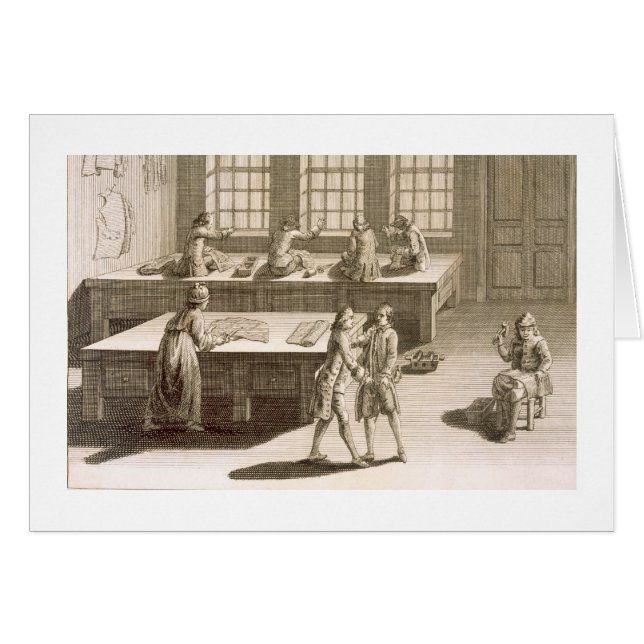 Een kleermakerswerkplaats, uit de 'Encyclopedie de (Voorkant Horizontaal)