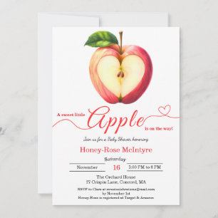 Een Klein Appeltje Is Onderweg Herfst Babyborrel Kaart