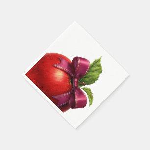 Een Klein Appeltje Is Op Weg Herfst Baby Shower Servet