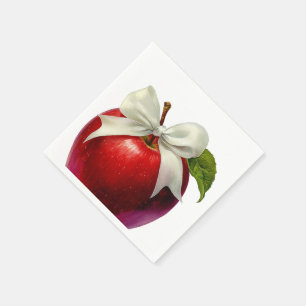 Een Klein Appeltje Is Op Weg Herfst Baby Shower Servet