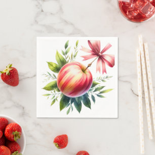 Een Klein Appeltje Is Op Weg   Herfst Baby Shower Servet