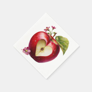 Een Klein Appeltje Is Op Weg Herfst Baby Shower Servet
