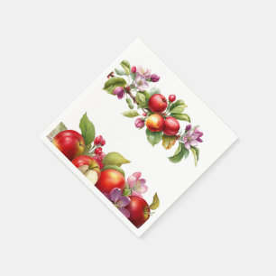 Een Klein Appeltje Is Op Weg Herfst Baby Shower Servet