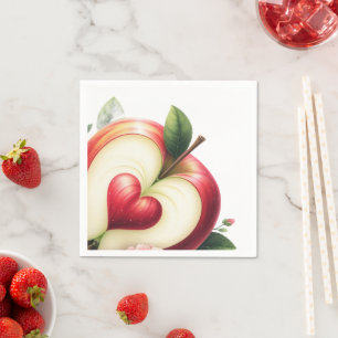 Een Klein Appeltje Is Op Weg Herfst Baby Shower Servet