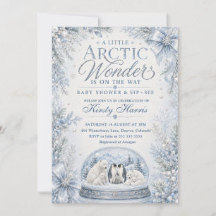 Een Klein Arctisch Wonder Winter Baby Shower Kaart