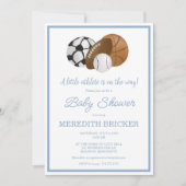 Een klein atleet is op komst Uitnodiging voor de b (Voorkant)