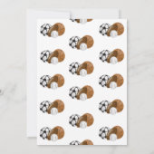 Een klein atleet is op komst Uitnodiging voor de b (Achterkant)