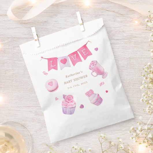 Een klein Baby shower Bedankzakje (Geknipt)