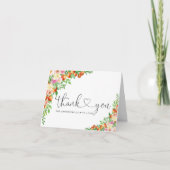 Een klein baby shower Dank je wel Bedankkaart (Voorkant)