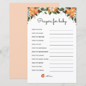 Een klein Baby shower gebeden voor Baby Kaarten (Voorkant / Achterkant)