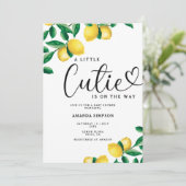 Een klein baby shower kaart (Staand voorkant)