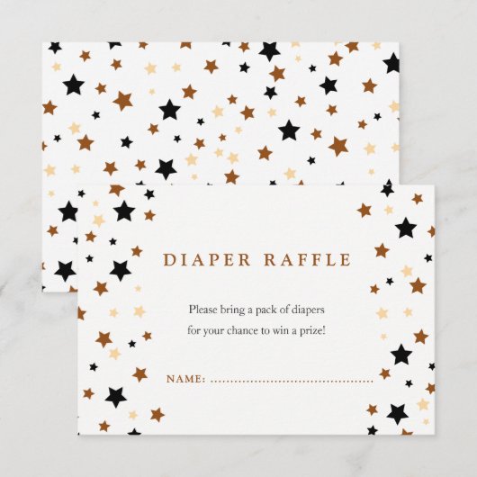 Een klein Baby shower luidoperverkeer Kaart (Voorkant / Achterkant)