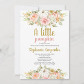 Een klein Baby shower-meisje-uitnodiging Kaart (Voorkant)