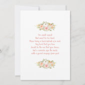 Een klein Baby shower-meisje-uitnodiging Kaart (Achterkant)