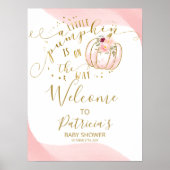 Een klein Baby shower met pompoenen Poster (Voorkant)