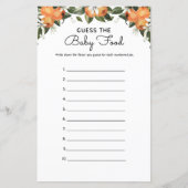 Een klein Baby shower raadt het Baby-spel (Voorkant)