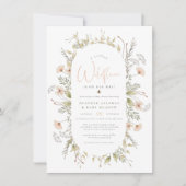 Een klein Baby shower van de Boho Bee Girl Kaart (Voorkant)